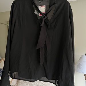 Women’s Shine Star Blouse Long Sleeve V-Neck with bow